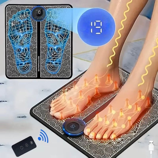 Express Tapis de Massage EMS et ENS  des Pieds  avec Stimulateur de points d'Acupuncture